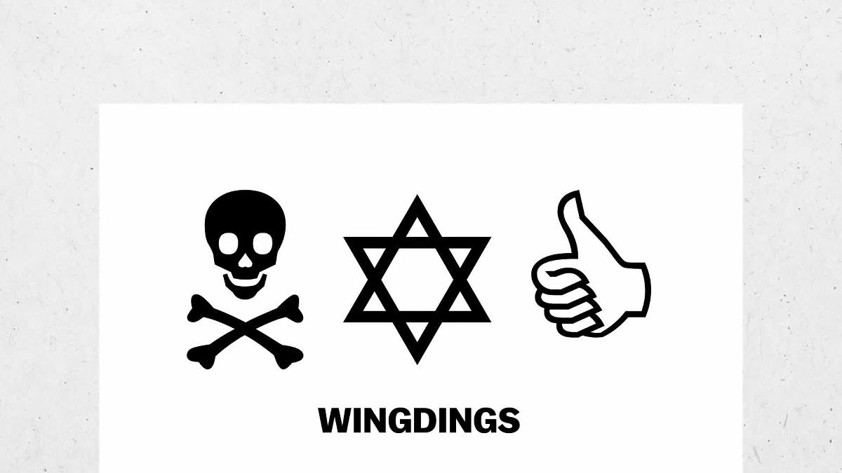 謎の絵文字みたいなフォント Wingdings はなぜ存在しているのかという知られざる歴史 ライブドアニュース