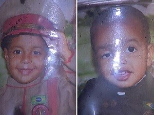 Irmãos, de 2 e 4 anos, morreram no local (Foto: Reprodução / Inter TV)