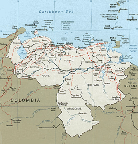 Cartina Geografica Del Venezuela