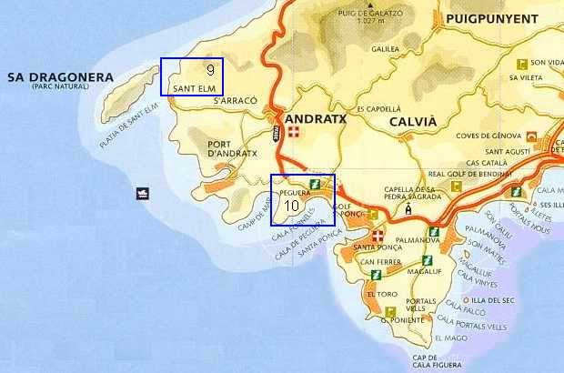sant elm mallorca karte Mal.Wanderungen