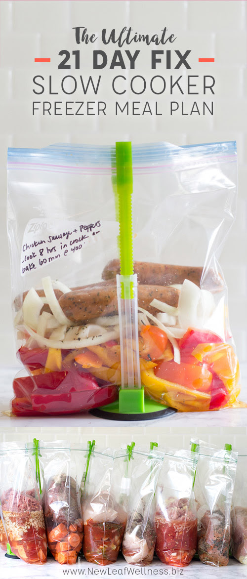 the ultimate 21 day fix slow cooker freezer meal plan