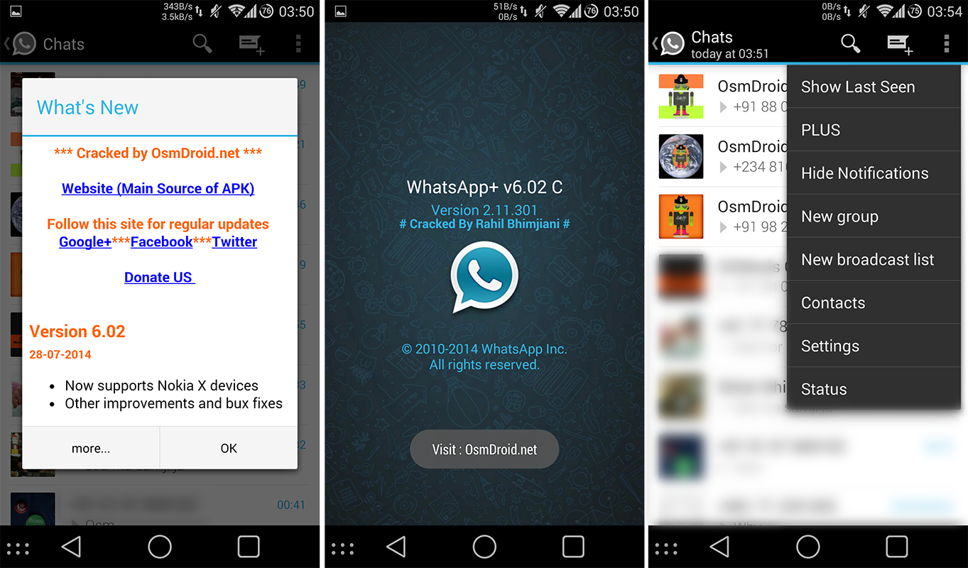 Whatsapp plus v5 88c rahil