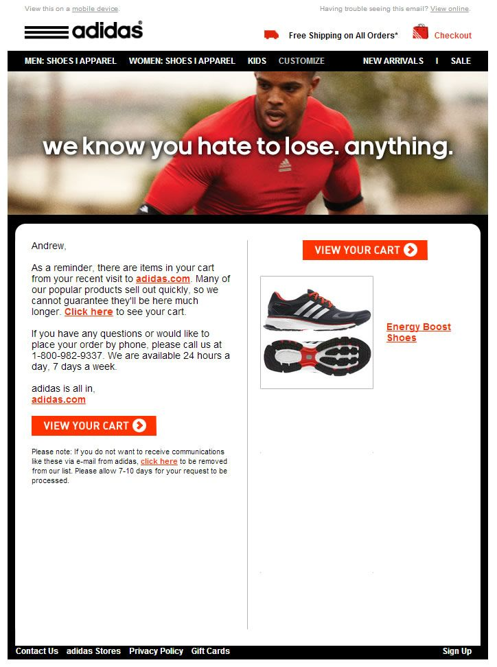 adidas-cart-email
