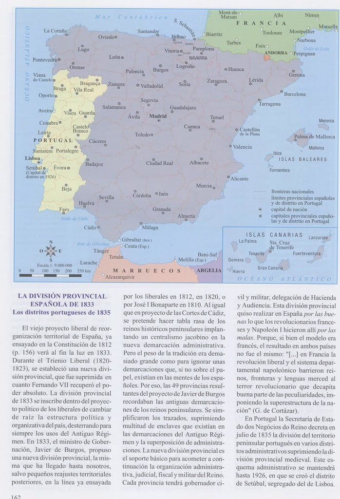 División provincial de J. de Burgos 1833