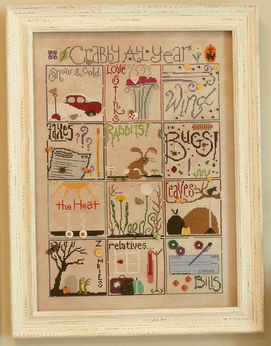 Crabby All Year framed