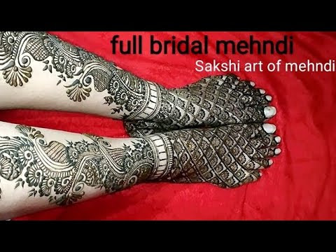 beautiful foot bridal mehndi design tutorial