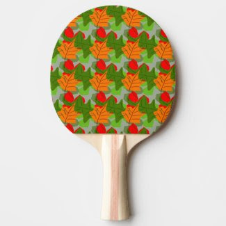 Autumn Leaves Ping Pong Paddle
