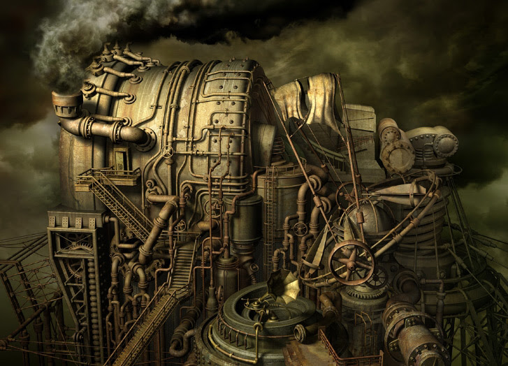 Requiem for Industry 3D Illustrations