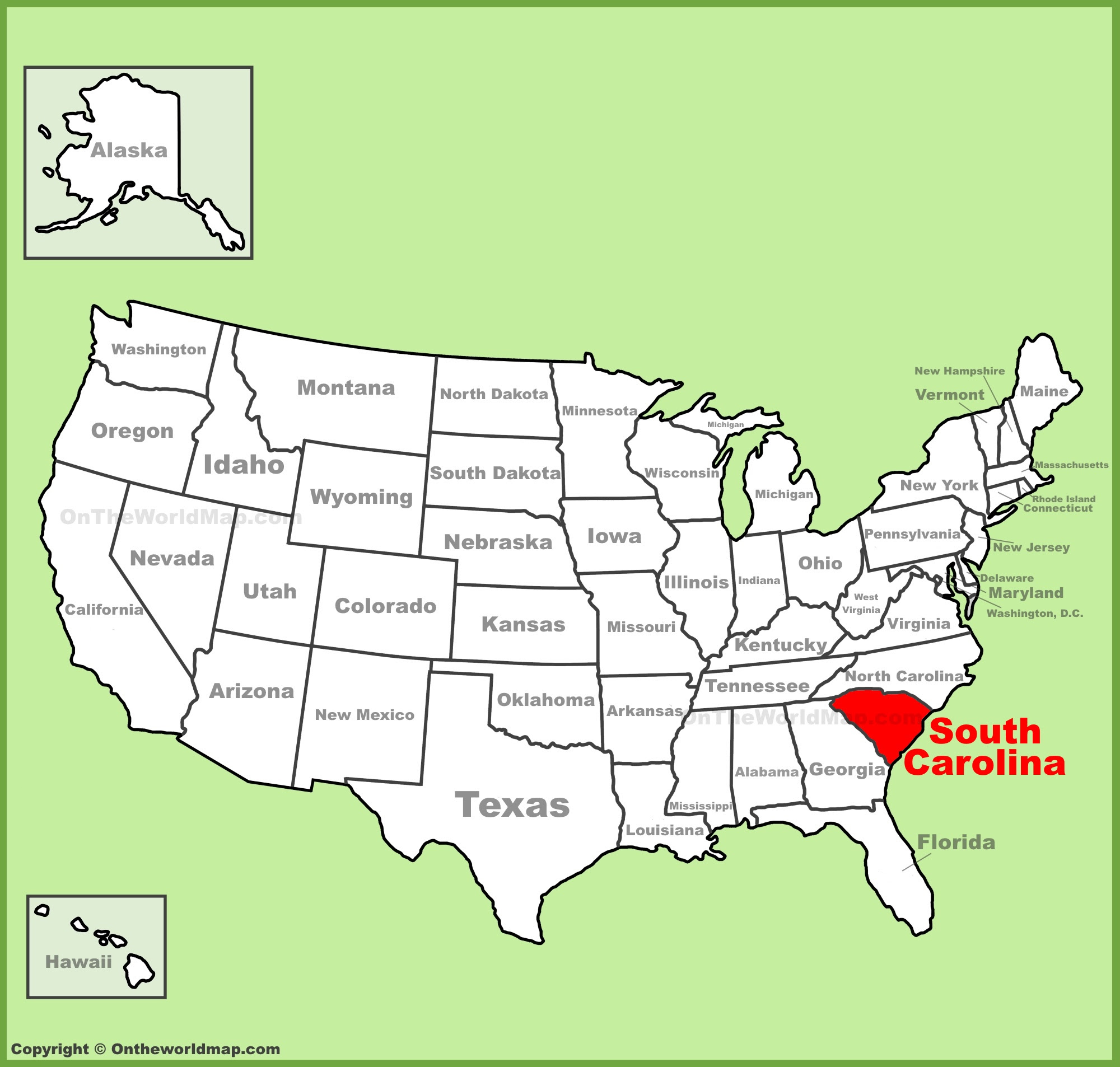 south carolina on a map South Carolina State Maps Usa Maps Of South Carolina Sc south carolina on a map