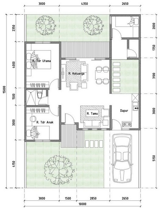 Gambar Sketsa Rumah Minimalis Type 70 Interior Rumah 2161 Gambar Sketsa Rumah Minimalis Type 70 Interior Rumah 2161