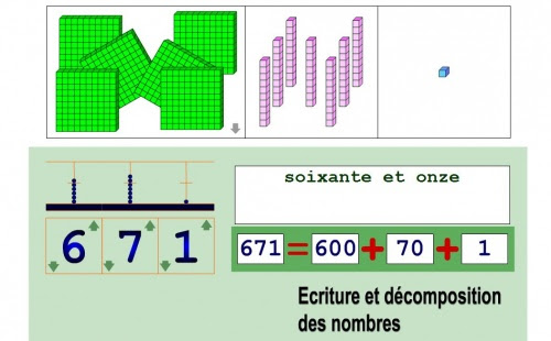 Centaines, dizaines et unités au TBI