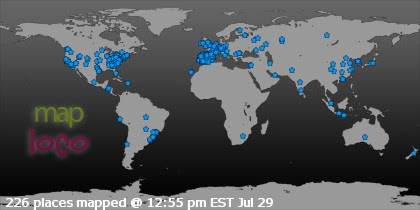 Profile Visitor Map - Click to view visits