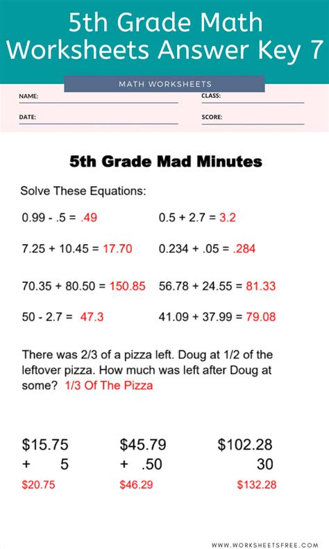  free printable 6th grade math worksheets with answer key 6th grade algebra worksheets with