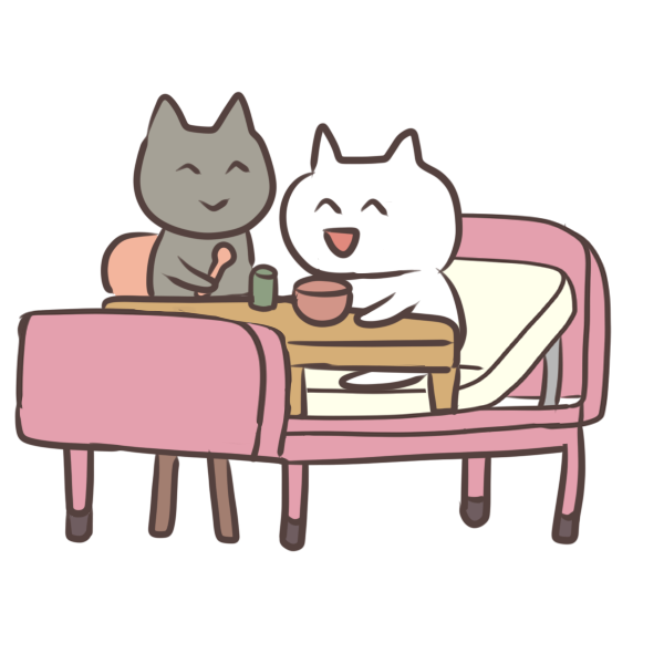 食事がおいしかったねこのイラスト かわいいフリー素材が無料のイラストレイン
