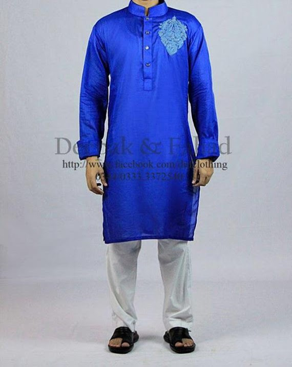 Mens-Boy-New-Summer-Eid-Dress-Kurta-Kamiz-Salwar-Pajama-by-Deepak-Fahad-16 Mens-Boy-New-Summer-Eid-Dress-Kurta-Kamiz-Salwar-Pajama-2013-by-Deepak-Fahad-16