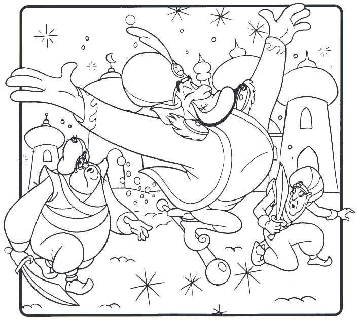 Desenhos para Colorir e Pintar - Aladin(8)
