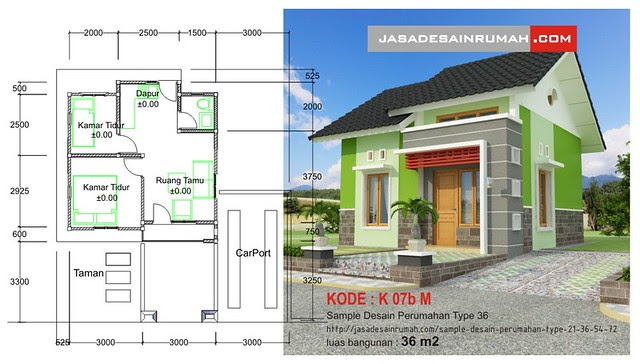 Sample Desain Perumahan Type 21, 36, 54 & 72 @ Jasa Desain 