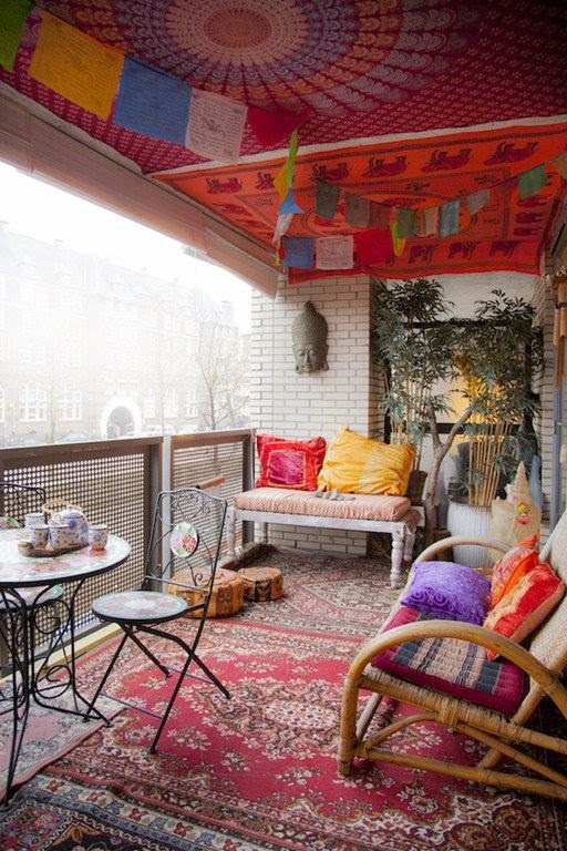 Colorful Boho Chic Balcony Decor Ideas Colorful Boho Chic Balcony Decor Ideas