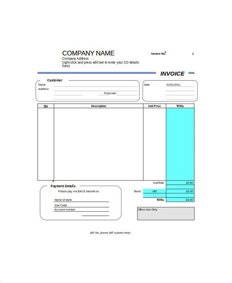 Need to bill your clients? self employed invoice template 12 free word excel pdf documents
