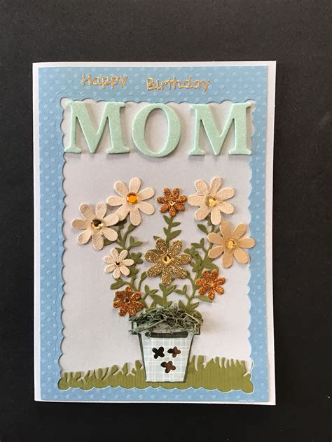  handmade diy birthday card for mom handmadecard happy birthday mom