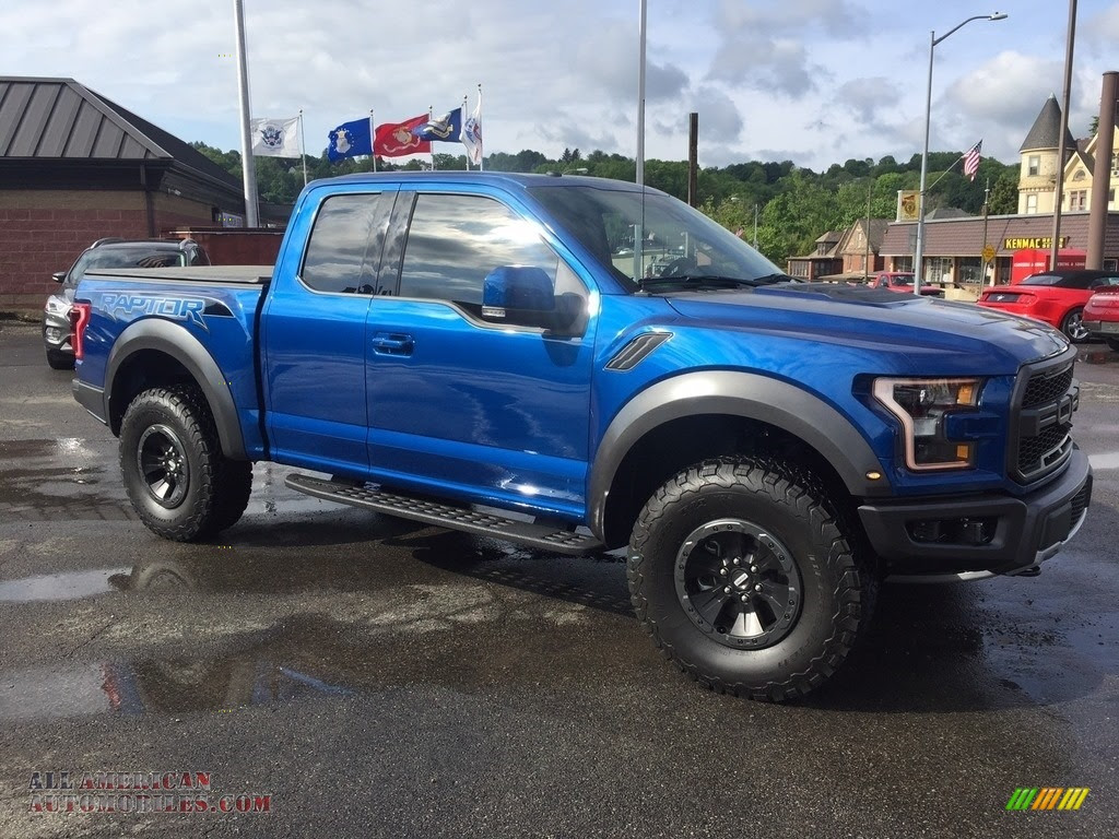 2017 Ford F150 SVT Raptor SuperCab 4x4 in Lightning Blue A65364 All American Automobiles 2017 Ford F150 SVT Raptor SuperCab 4x4 in Lightning Blue A65364 All American Automobiles