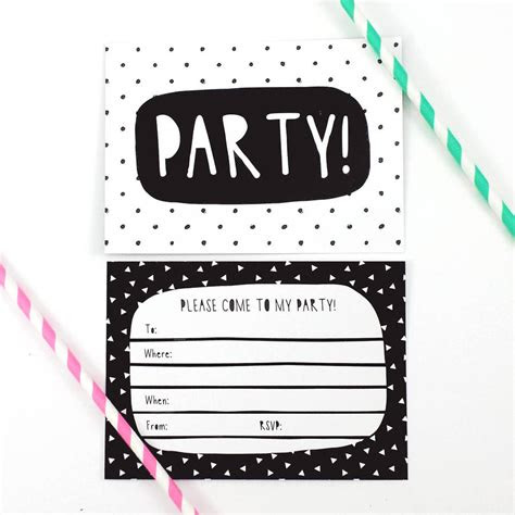 Use the template to create your own unique . black and white party invitations by of life lemons