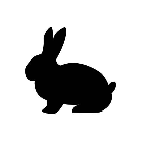 Download Rabbit Silhouette Clip Art At Getdrawings Free Download