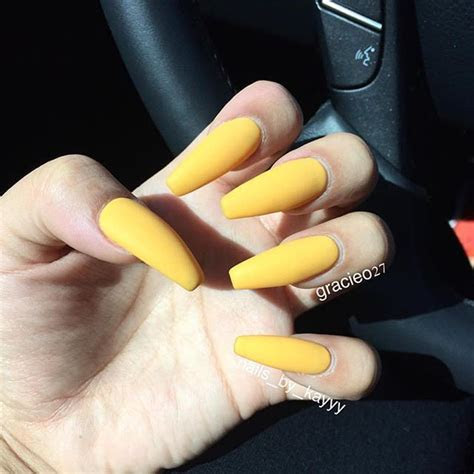 canary yellow tips nailed  nails yellow nails