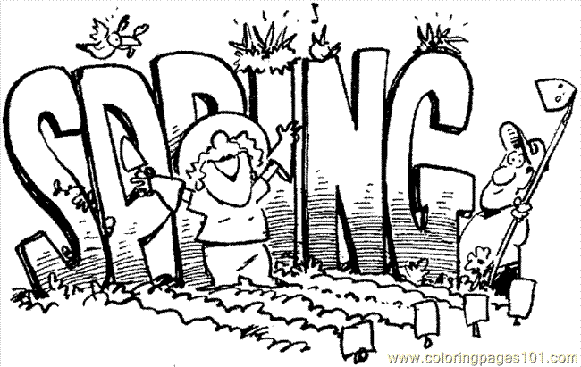 spring pictures to color pdf  clip art library