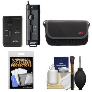 Vivitar Universal Wireless and Wired Shutter Release Remote Control with Travel Case + Accessory Kit for Olympus DSLR & Micro 4/3 Digital Cameras
