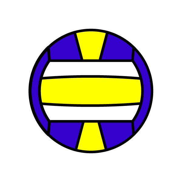 かわいいバレーボールの無料イラスト 商用フリー オイデ43