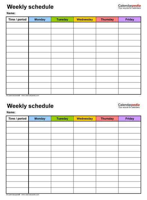 Creating your own calendar template allows you to customize it to fit your needs a. how to 7 day schedule template blank get your calendar printable