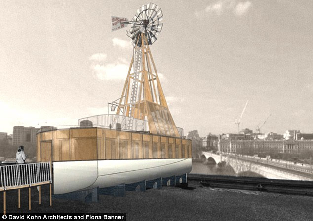 Ahoy there: The hotel will be equipped with a mast and look-out post and guests will be required to hoist a flag to show they are in residence