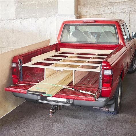 pickup truck sheet goods rack plan  wood magazine