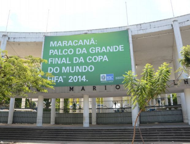 Faixa no Maracanã para comemorar final da Copa (Foto: Divulgação)