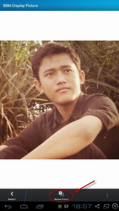 ganti foto bbm