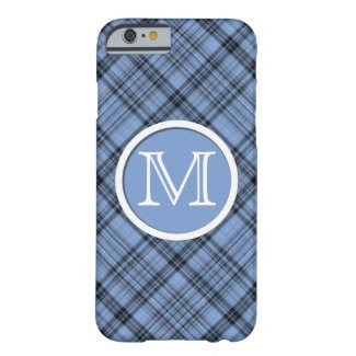 Monogram Cornflower Blue Plaid iPhone 6 Case