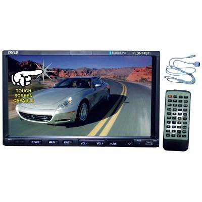 Pyle PLDN74BTI Car DVD Player - 7 Touchscreen LCD Display - 16:9 - 320 W RMS - iPod/iPhone Compatible - In-dash - Double DIN