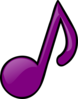  Purple Musical Note Clip Art at Clker com vector clip 