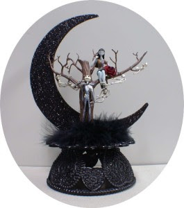 Nightmare before Christmas Wedding Cake topper Lot Glasses Nightmare before Christmas Wedding Cake topper Lot Glasses