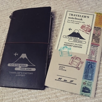 ちょっとお茶してきます トラベラーズノート カスタマイズ 成田空港限定品