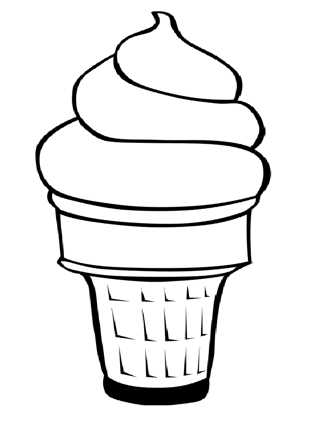 Free Ice  Cream  Cone Coloring Page Download Free Clip Art 