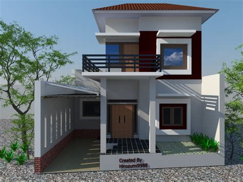 gambar denah rumah  lantai minimalis design arsitektur