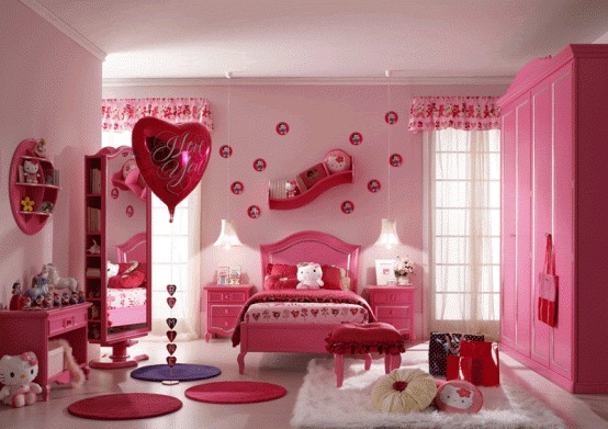 Brilliant Hello Kitty Pink Girls Room 554 x 391 · 124 kB · gif