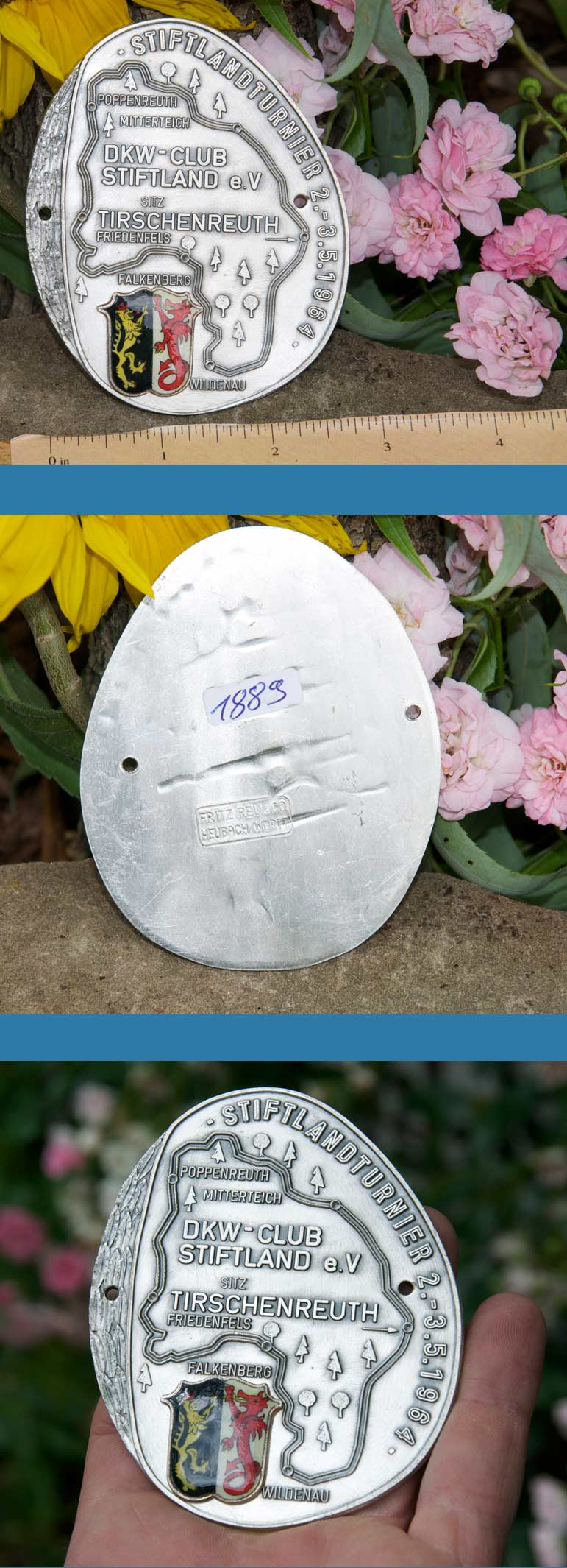 DKWV CLUB BADGE STIFTLAND DKW AUTO UNION AUDI 1964 | eBay