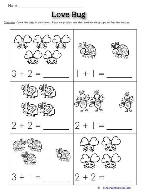  addition 0 5 worksheets february kindergarten kiosk kindergarten