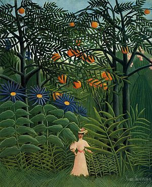 Henri Rousseau Femme se promenant