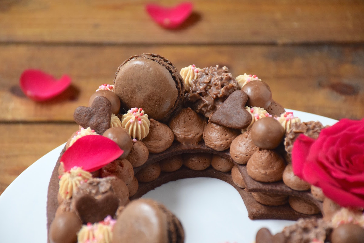 Gateau Chiffre Coeur Chocolat Carambars De La St Valentin Anneso Fashioncooking