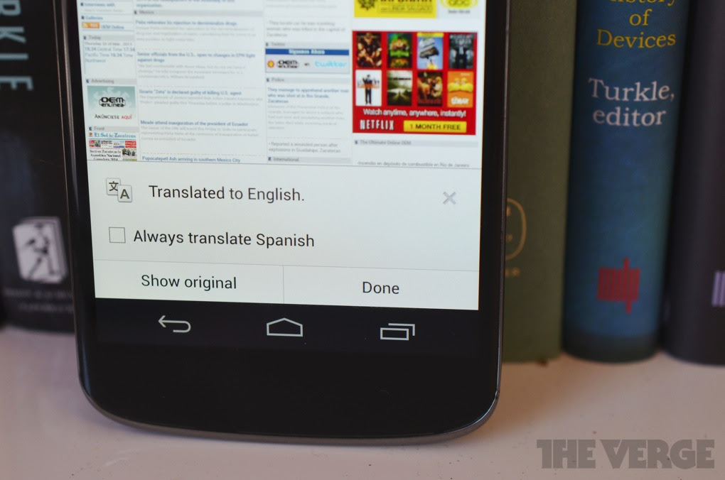 Chrome For Android Automatically Translates The Web In Latest Beta The Verge