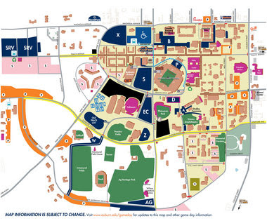 Alabama A&M University Campus Map Traffic and parking tips for Saturday's AU Alabama A&M (AU Gameday 